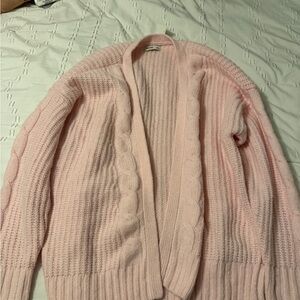 Hollister Blush Pink Knit Cardigan
